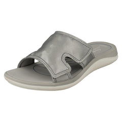 Ladies Cloudsteppers By Clarks Camo Detailed Mule Sandals Glide Bay 2