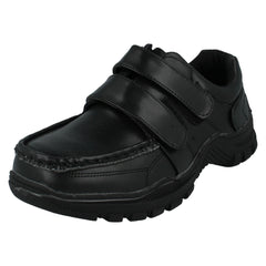 Boys Red Tag Double Strap School Shoes