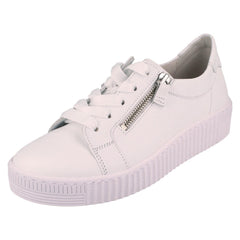 Ladies Gabor Casual Trainers With Side Zip And Laces 63.334