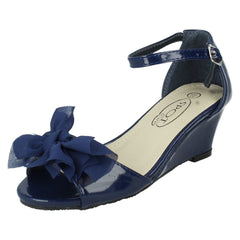Girls Spot On Summer Wedge Sandals