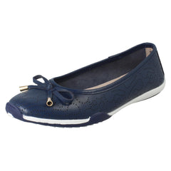 Ladies Down To Earth Wavey Punch Details Casual Shoes F80572