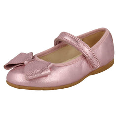 Girls Clarks Sparkly Bow Detailed Shoes Dance Bow T