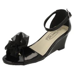 Girls Spot On Summer Wedge Sandals
