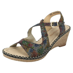 Ladies Remonte Wedge Heel Sandals D6739