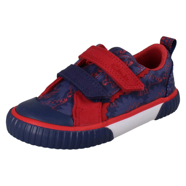 Boys Clarks Canvas Foxing Tri