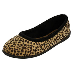 Ladies Padders Casual Slip On Textile Slippers - Ballerina
