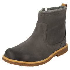 Girls Clarks Stylish Ankle Boots Comet Frost