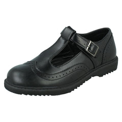 Girls Spot On Brogue School Shoes H2664