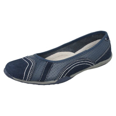 Ladies Down To Earth Flat Ballerina Shoes