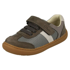 Boys Clarks Hook & Loop Shoes Flash Step K
