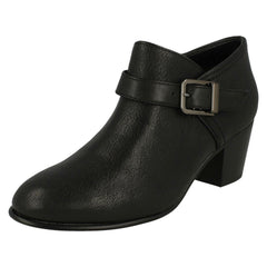 Ladies Clarks Buckle Detailed Ankle Boots Maypearl Milla