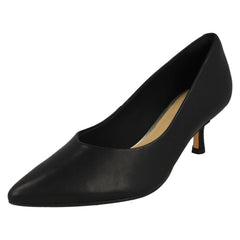 Ladies Clarks Kitten Heeled Pointed Toe Court Shoes Violet55 Court