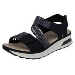 Ladies Rieker Strappy Wedge Sandals 65671