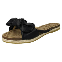 Ladies Savannah Flat Rope Edged Mules