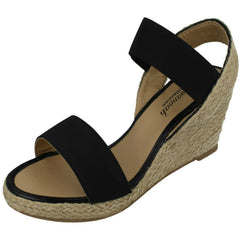Ladies Savannah High Rope Wedge Sandals F10865