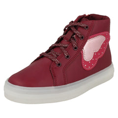 Girls Clarks Light Up Sole Ankle Boots Flare Sparky K