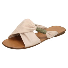 Ladies Spot On Slip On Sandals