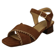 Ladies Clarks Square Toe Sandals Serina 35 Cross