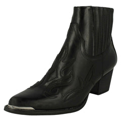 Ladies Down To Earth Slip On Ankle Boots