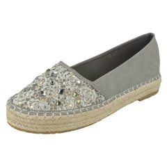 Ladies Savannah Slip On Espadrille Casual Pumps