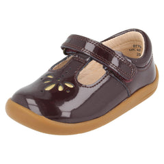 Girls Startrite T-Bar Laser Detailed Shoes Puzzle