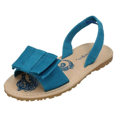 Girls Spot On Flat Mule Slingback Sandals