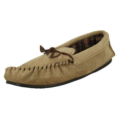 Mens Vamp Slippers Moccasin