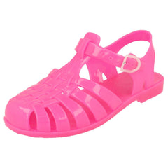Girls Spot On Glow in the Dark Jelly Sandals