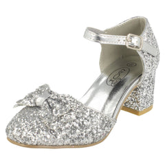 Girls Spot On Glitter Party Shoes H3081