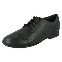 Girls Clarks Brogue Lace Up School Shoes Finja Brogue O