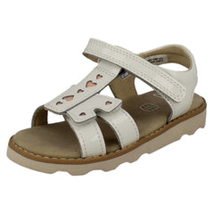 Girls Clarks Heart Detail Sandal Crown Beat K