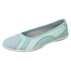 Ladies Down To Earth Flat Ballerina Shoes