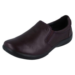 Ladies Padders Leather Slip On Extra Wide Dual Fitting Formal Shoes Nico