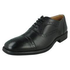 Mens Smart Lace Up Leather Oxford Brogue Shoes A2202