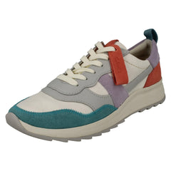 Ladies Clarks Retro Detailed MI-X EVA Lace Up Trainers DashLite Jazz