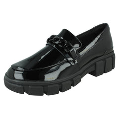 Girls Clarks Chunky Sole School Shoes Evyn Walk Y