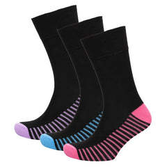 Ladies Bamboo 3 Pack Heel & Toe Non Elastic Socks SK1044