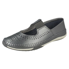 Ladies Down To Earth Elastic Upper Strap Shoes