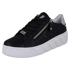 Ladies Rieker Sport Punched Detail Wedge Trainers W2605