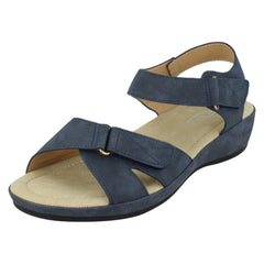Ladies Spot On Low Wedge Sandals F00288