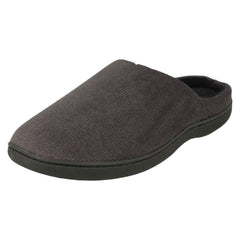 Mens So Comfy Slip On Velour Mule Slippers Pete
