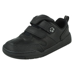 Boys Clarks Fold-Over Tongue School Shoes Laser Track K