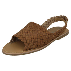 Ladies Leather Collection Slingback Sandals F00214