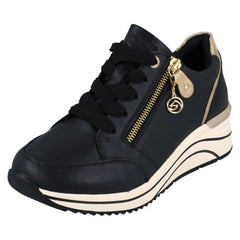 Ladies Remonte Casual Wedge Trainers D0T03