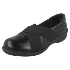 Ladies Easy B Wide Fitting Flat Shoes Florac