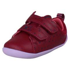 Girls Clarks Snow Leopard Pre-Walker Shoes Roamer Wish