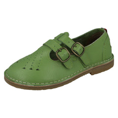 Girls POD Double Buckled Strapped Shoes Marley