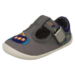 Unisex Childrens Clarks T-Bar Casual Shoe Roamer Sun