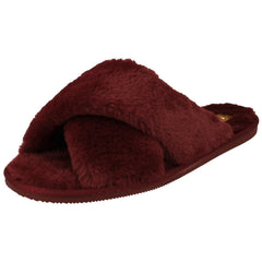 Ladies Clarks Cross Detailed Mule Slippers Dream Lux