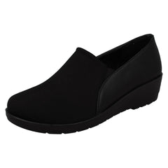 Ladies Eaze Mid Wedge Casual Shoes F90065
